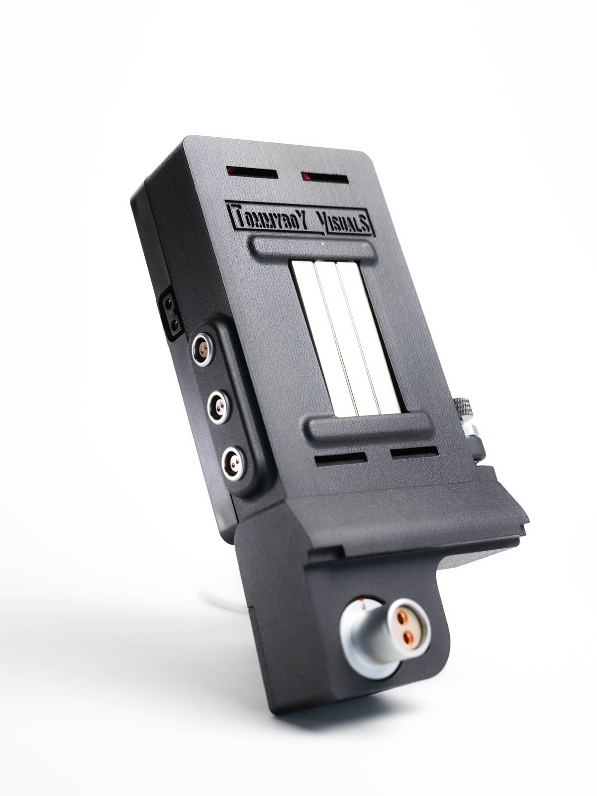 Arri SR3 battery adapter showing 3x 2 pin ports and 24v output