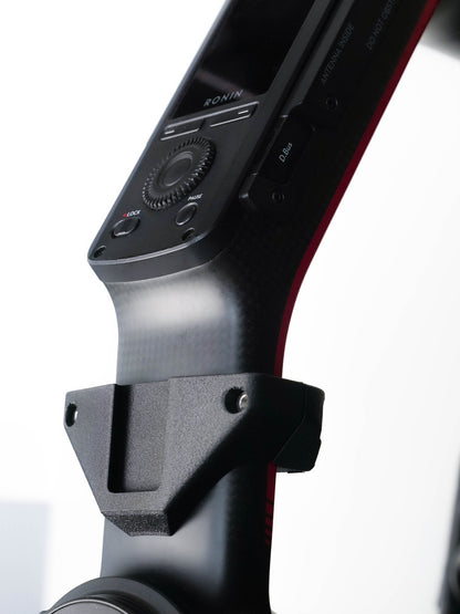 Closeup of Back of DJI Ronin 2 showing an EVF mount for Arri
