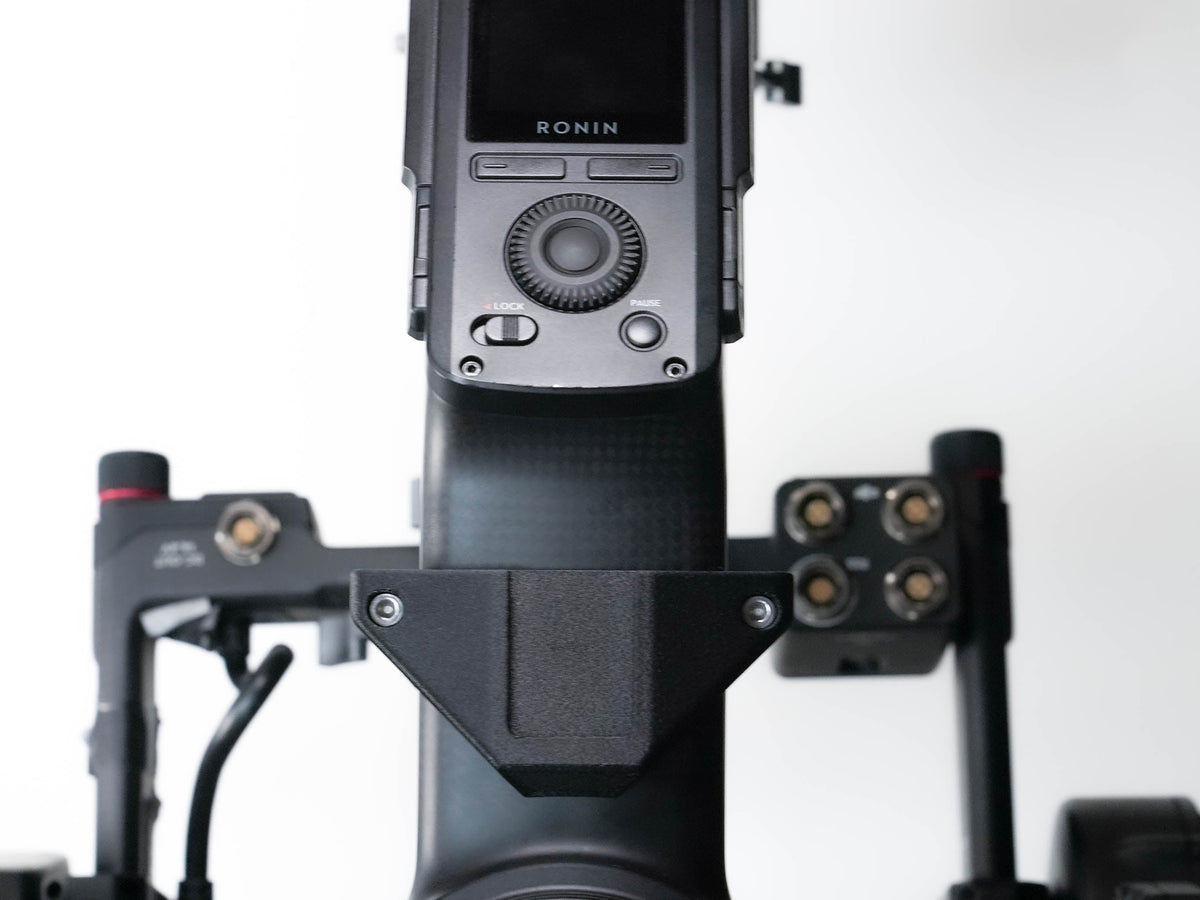 Close up rear angle of Arri EVF mount for a ROnin 2